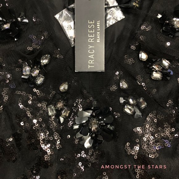 Tracy Reese Embellished Sequin Mini Frock Dress - Picture 6 of 12